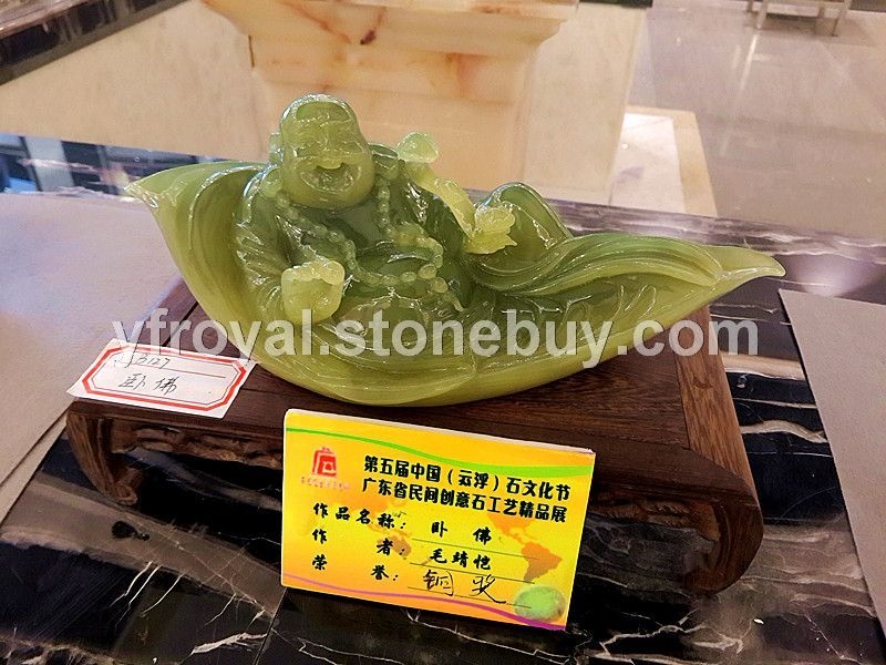 古青玉臥佛-玉石工藝-玉石雕件