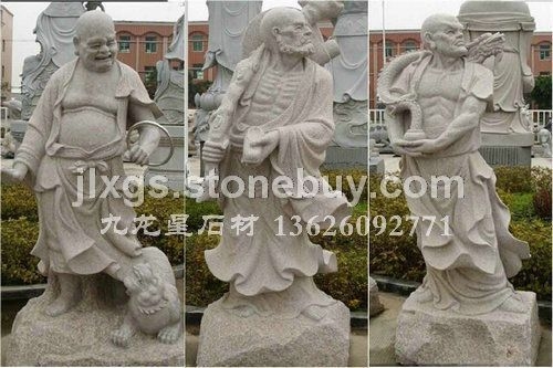 十八罗汉石雕产品供应批发、产品一流、质量保证、工艺精湛、是您首先产品
