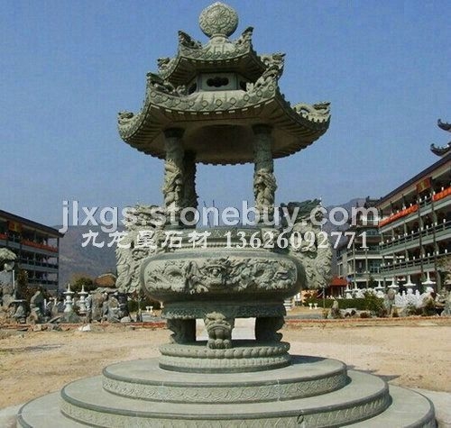 石雕寺庙焚香器具 石雕香炉 天公炉