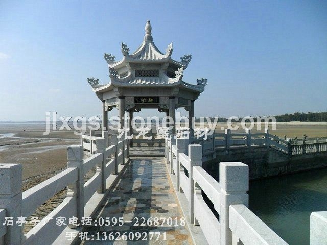 四角石亭 六角石亭 八角石亭 双层石亭 石亭子厂家 惠安石雕厂