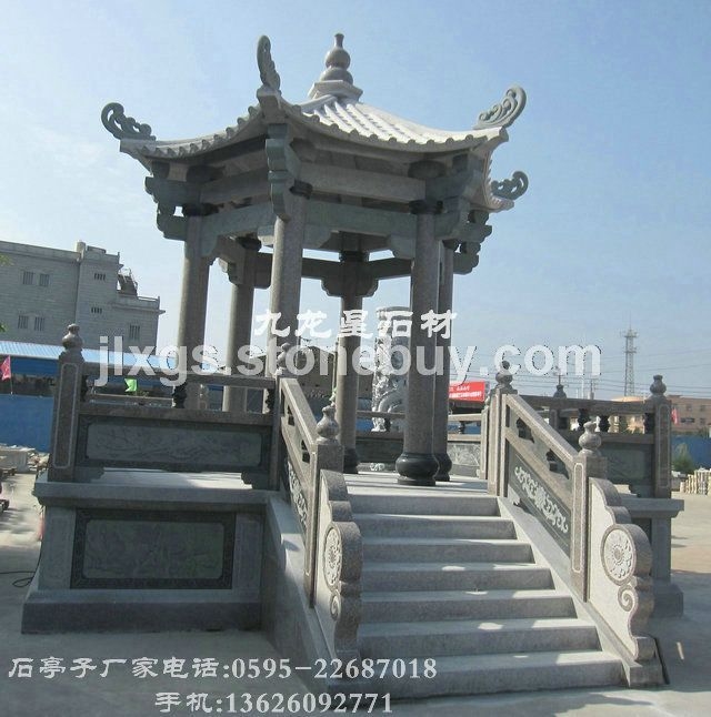 石亭子 石雕凉亭 石雕六角亭子