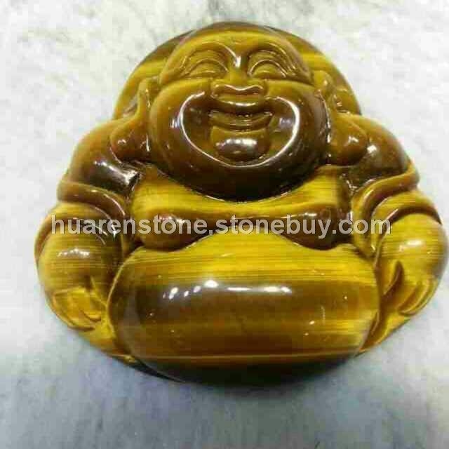 虎眼石佛像小雕刻品