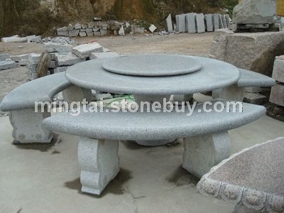 五莲花 石桌凳