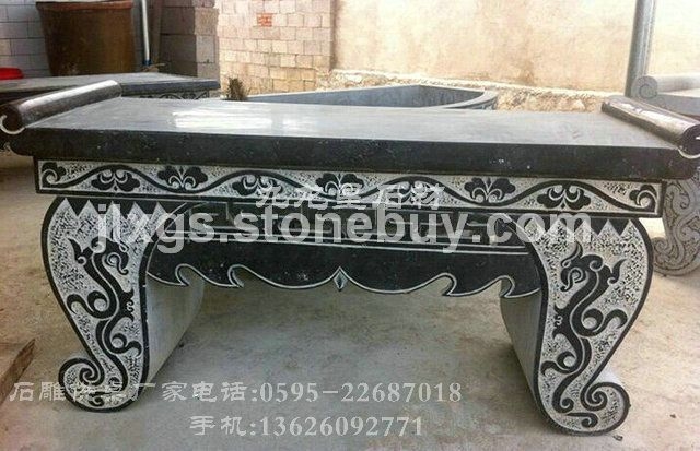 仿古石雕供桌 寺庙专用石雕供桌神桌