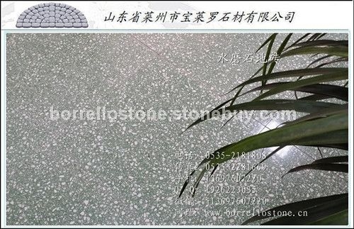 水磨石地砖 绿色抛光室内水磨石地砖