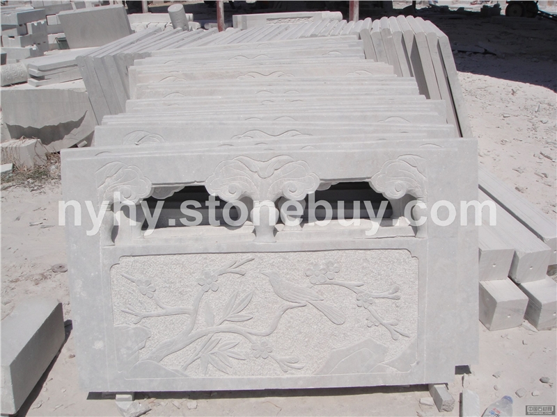 草白玉栏杆 栏板成品