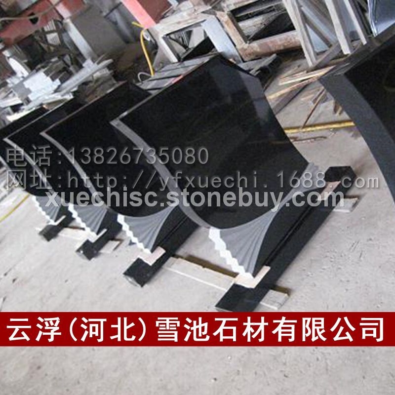 公墓陵园墓碑石 天然黑色墓碑石