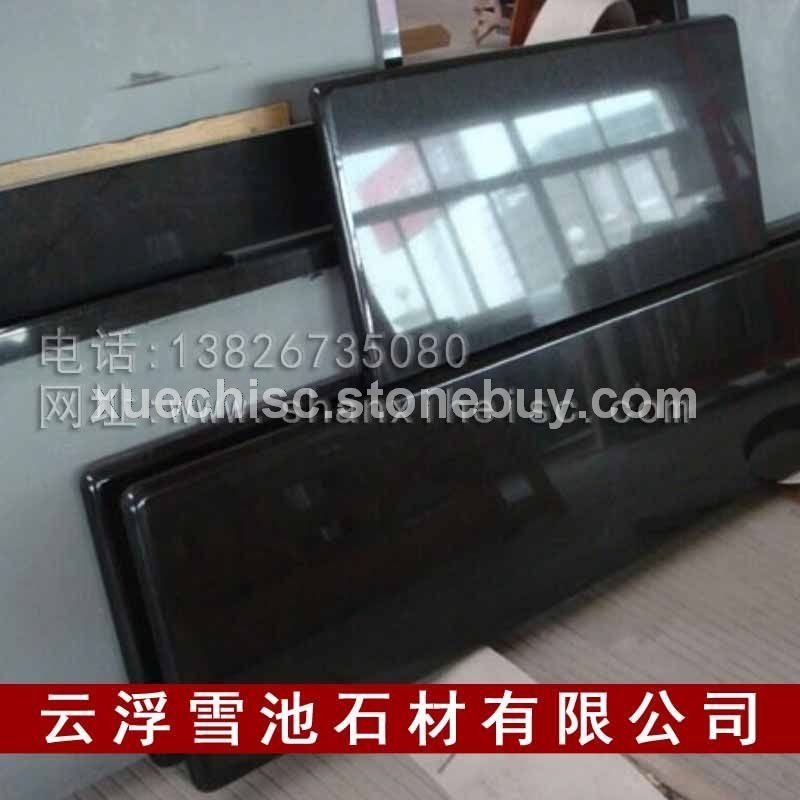 批发高档黑色花岗岩 家具专用黑色台面板 餐台台面板