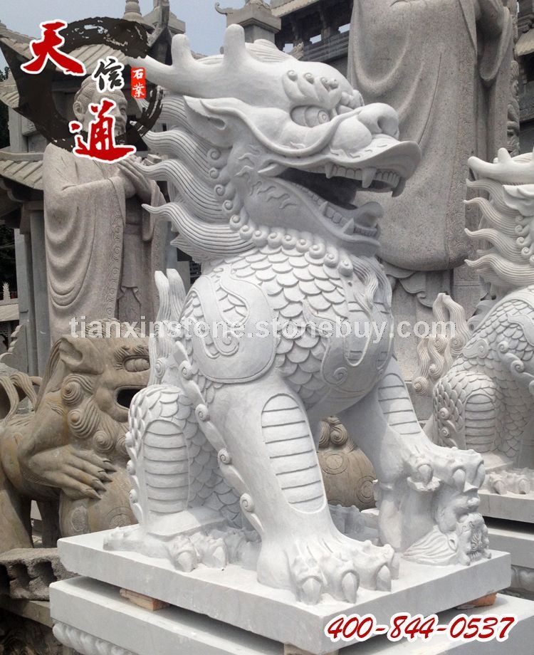 石雕麒麟 门口石麒麟 嘉祥石雕麒麟