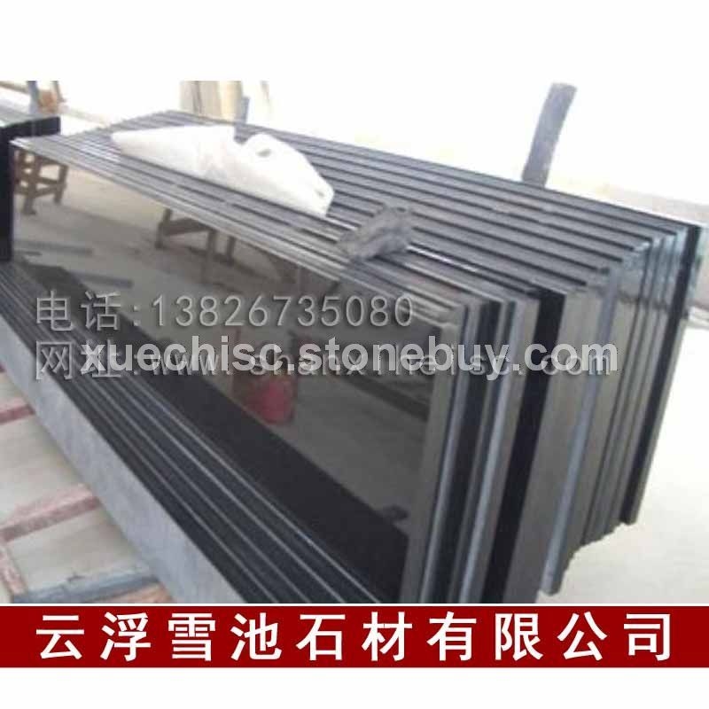 石材批发厂家供应河北黑 河北黑2号各类黑色花岗岩直销