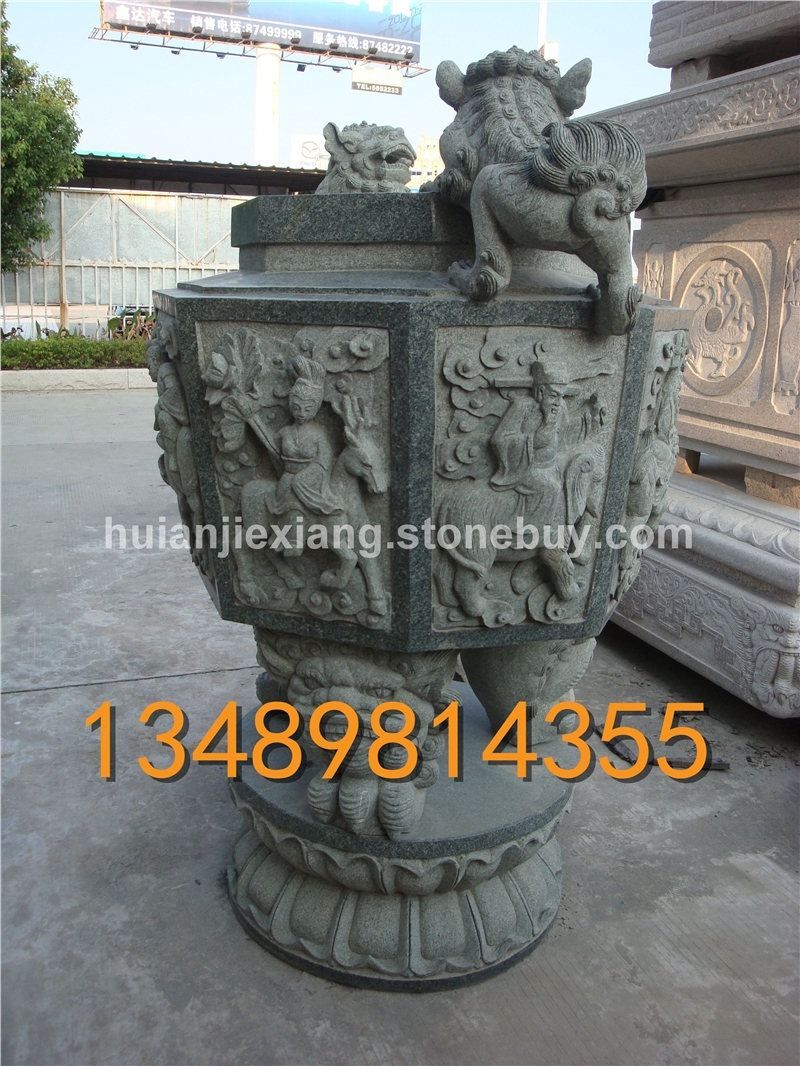 石雕香炉 寺庙香炉 香火炉 寺庙用具石雕 佛堂用具