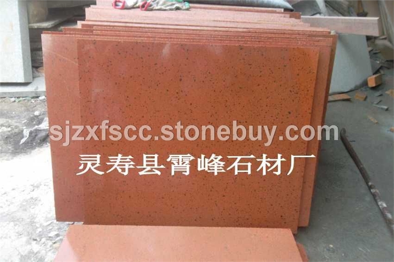 新矿贵妃红石材抛光面 贵妃红花岗岩荔枝面