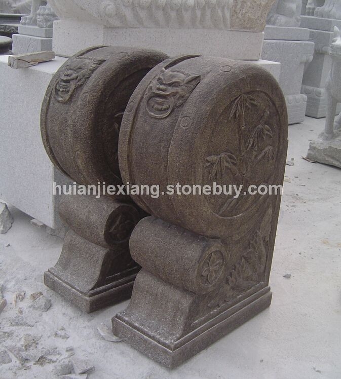 中國(guó)傳統(tǒng)石雕建筑 石堵 門堵 石鼓 鼓石 門鼓 門鼓石 抱鼓