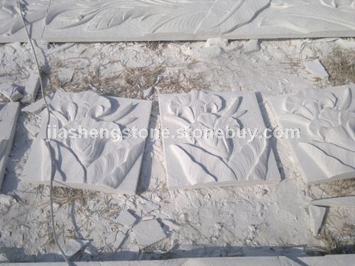 供应石材浮雕，雕塑，花瓶柱，桥栏杆，雪花白，汉白玉，