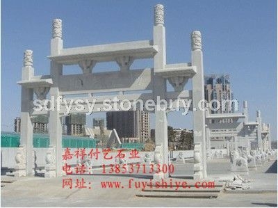 供應廠家直銷石雕牌坊優質石牌坊FY-PF007
