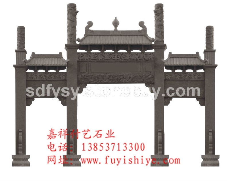 供應廠家直銷石雕牌坊優質石牌坊FY-PF011