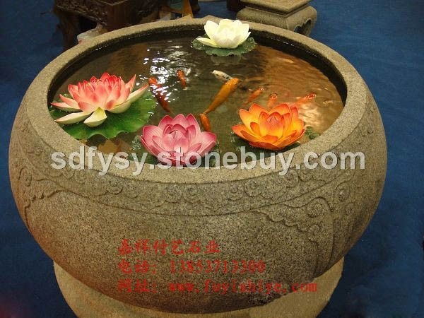 供應廠家直銷石雕魚缸精美雕花魚缸FY-YG001