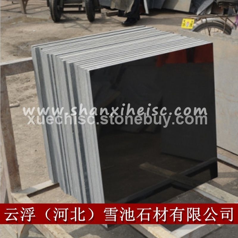 雪池石材供应天然黑色花岗岩 山西黑花岗岩 黑色花岗岩加工生产