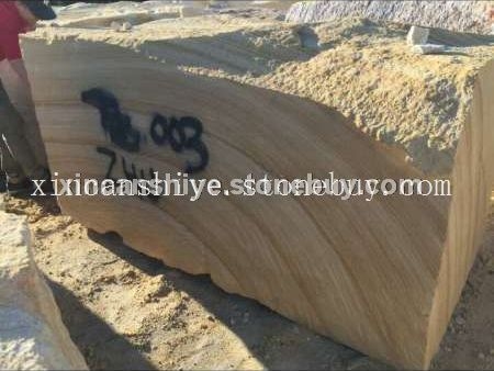 澳洲砂岩荒料（黄木纹）