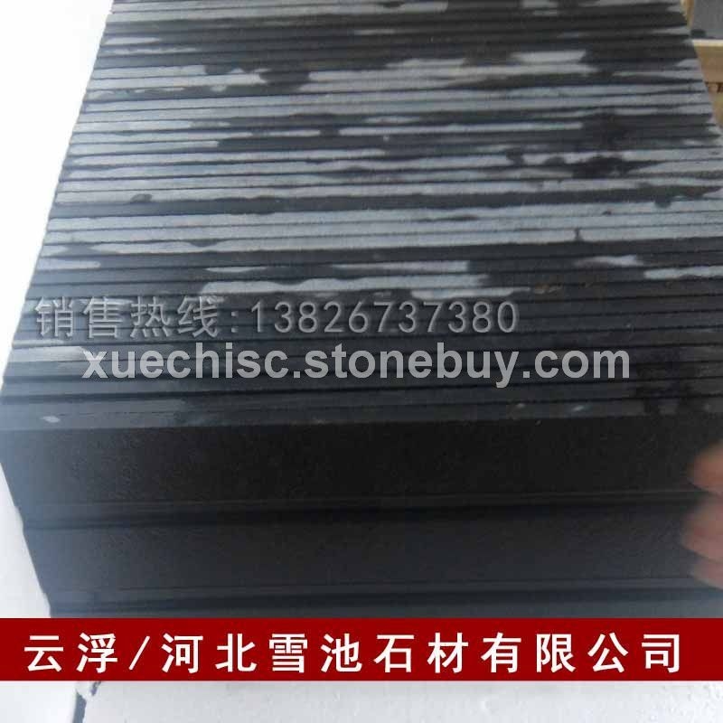 拉丝面防滑板花岗岩、石材、花岗岩板材_山西黑拉丝面价格