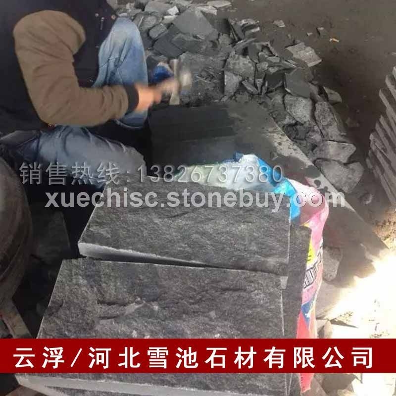 中国黑 山西黑石材自然面批发