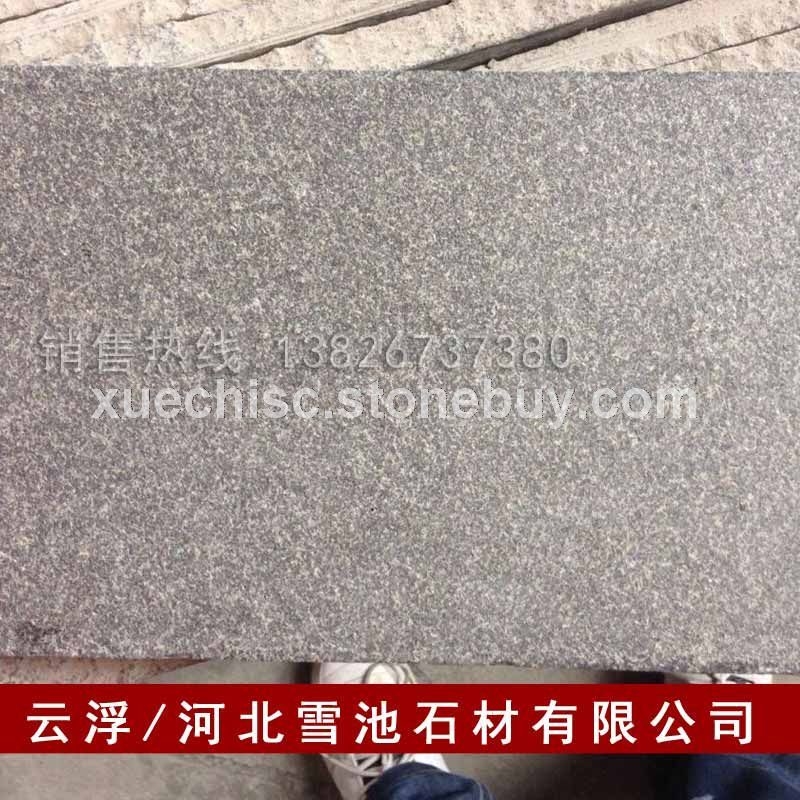 中国黑花岗岩 山西黑石材火烧板