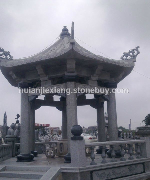 亭子 庭院石雕涼亭 天臺石亭 雙層亭 三層石亭 迎客亭001