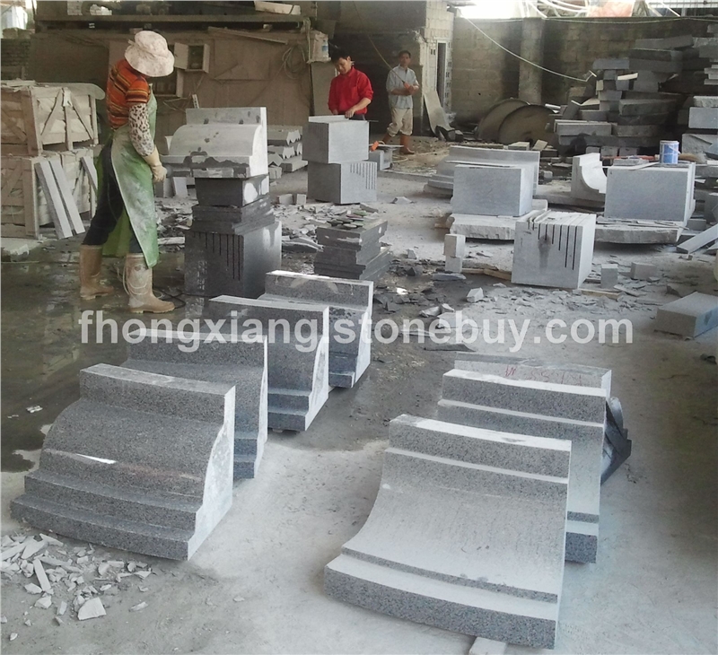 福建芝麻黑G654 深灰麻石材异形加工