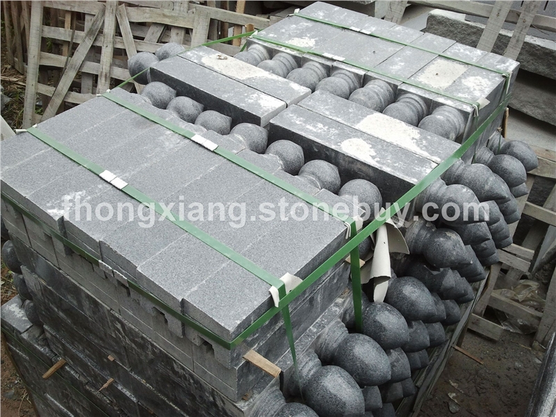 福建芝麻黑G654-深灰麻石材异形加工-(6)