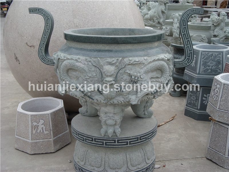 寺庙石雕 香炉 供桌 石窗 柱座 柱头 柱座 寺院用具