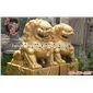 供應(yīng)石雕獅子 漢白玉石獅子 青石天安門獅子 鎮(zhèn)宅辟邪擺件 鑲金青石小獅子