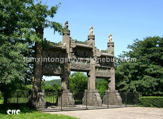 仿古石雕牌坊牌樓