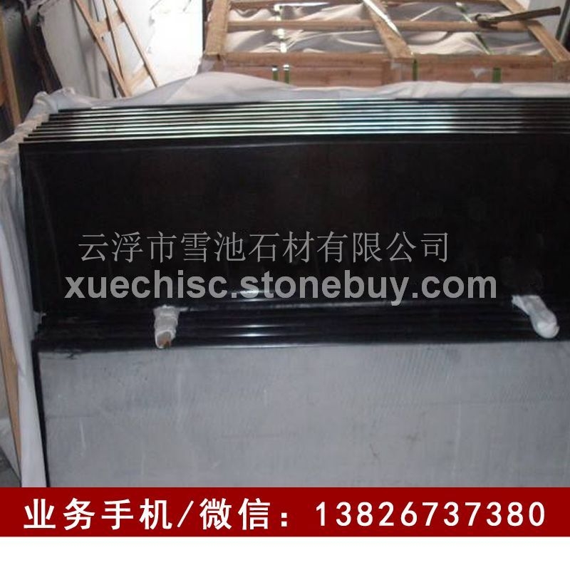 工厂直销黑色花岗岩洗手台，山西黑花岗岩台面板，山西黑产品