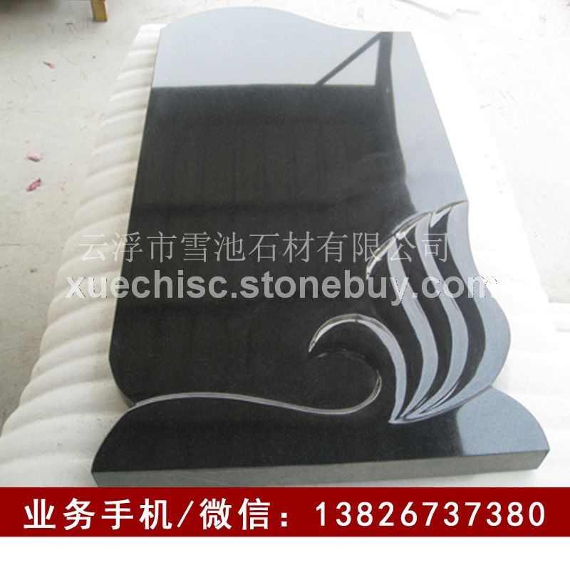 黑色墓碑石材厂家批发山西黑墓碑石
