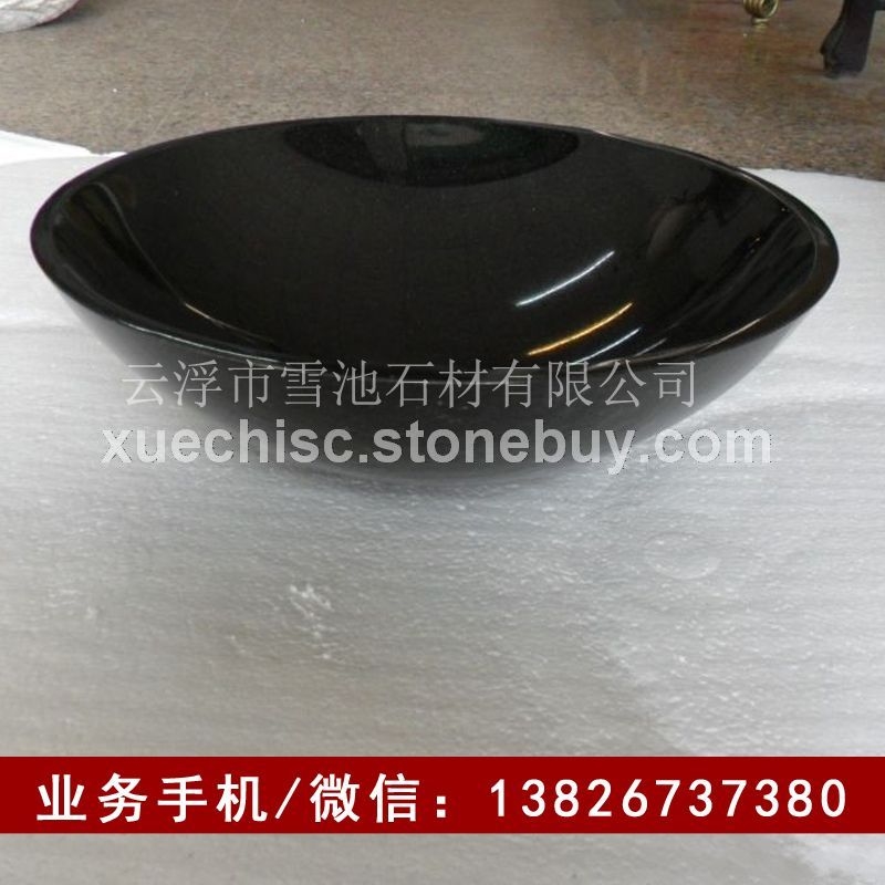 黑色花岗岩 山西黑石材 可用于制作 山西黑洗手盆