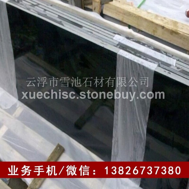 山西黑石材 媲美印度黑色花岗岩石材