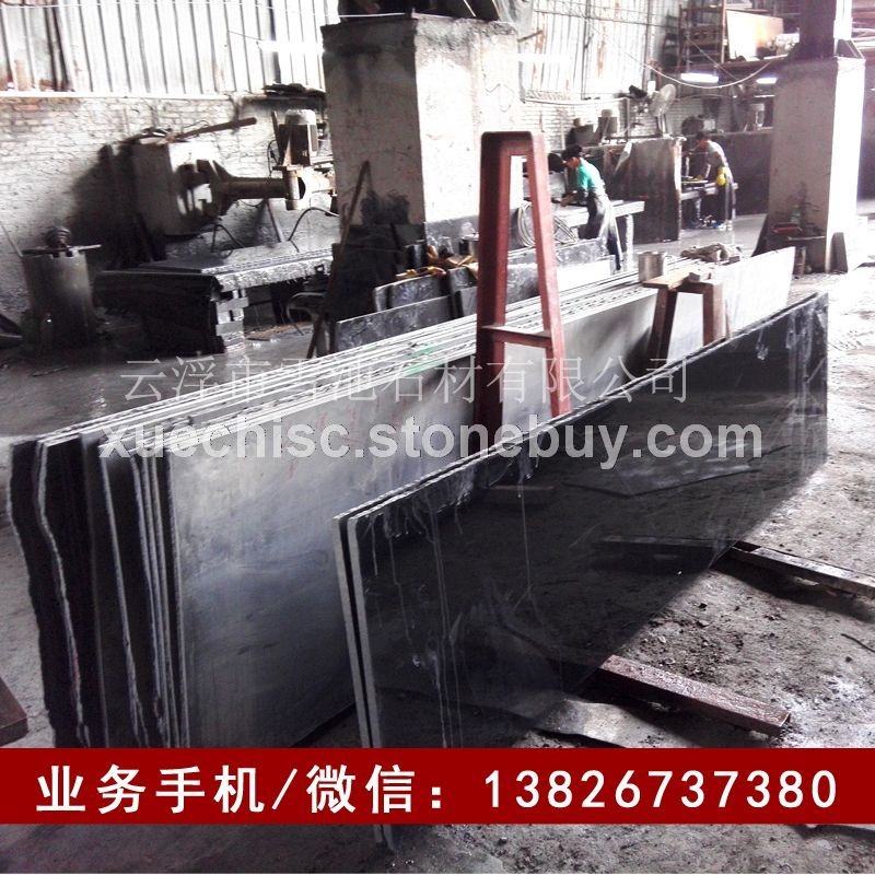 云浮雪池石材厂-批发热线：13826737380,客服QQ:2104967379,黑色花岗岩光面板