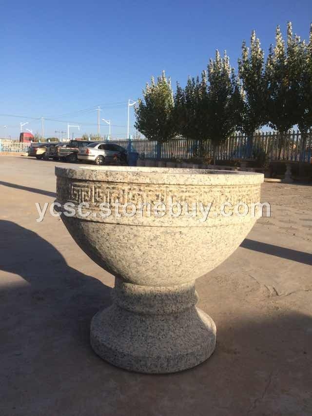 蒙古花纹造型花钵样品