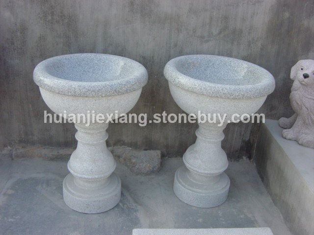 石雕花盆 花钵 园林雕刻 景观石雕 小区小品