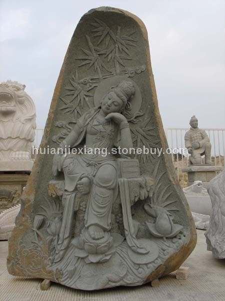 神像雕塑 石雕佛像 四大天王 哼哈二将 守门神将1