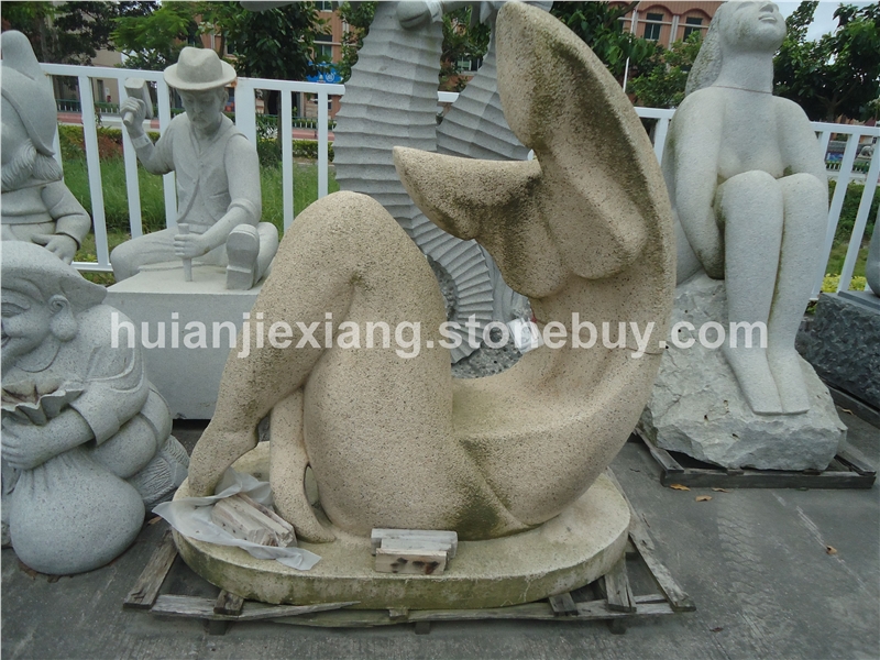 人物抽象 藝術(shù)城市 抽象寫意 雕塑校園 石雕藝術(shù)