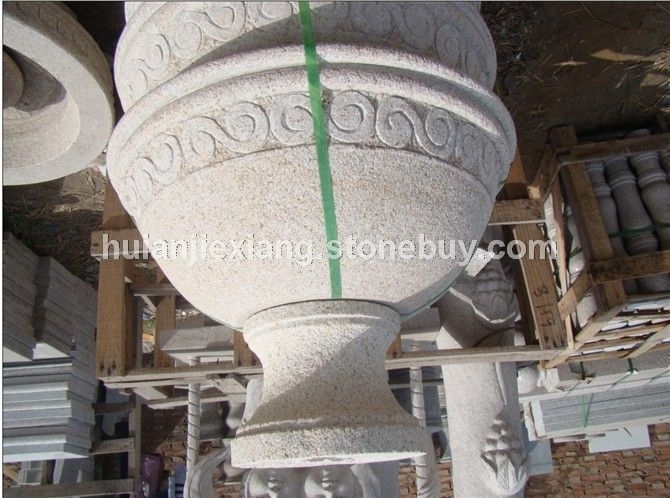 花盆 石雕花钵 别墅石雕 街区雕刻 广场雕塑 公园装饰 0