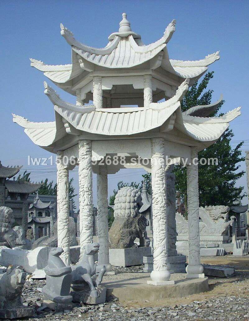 石雕凉亭