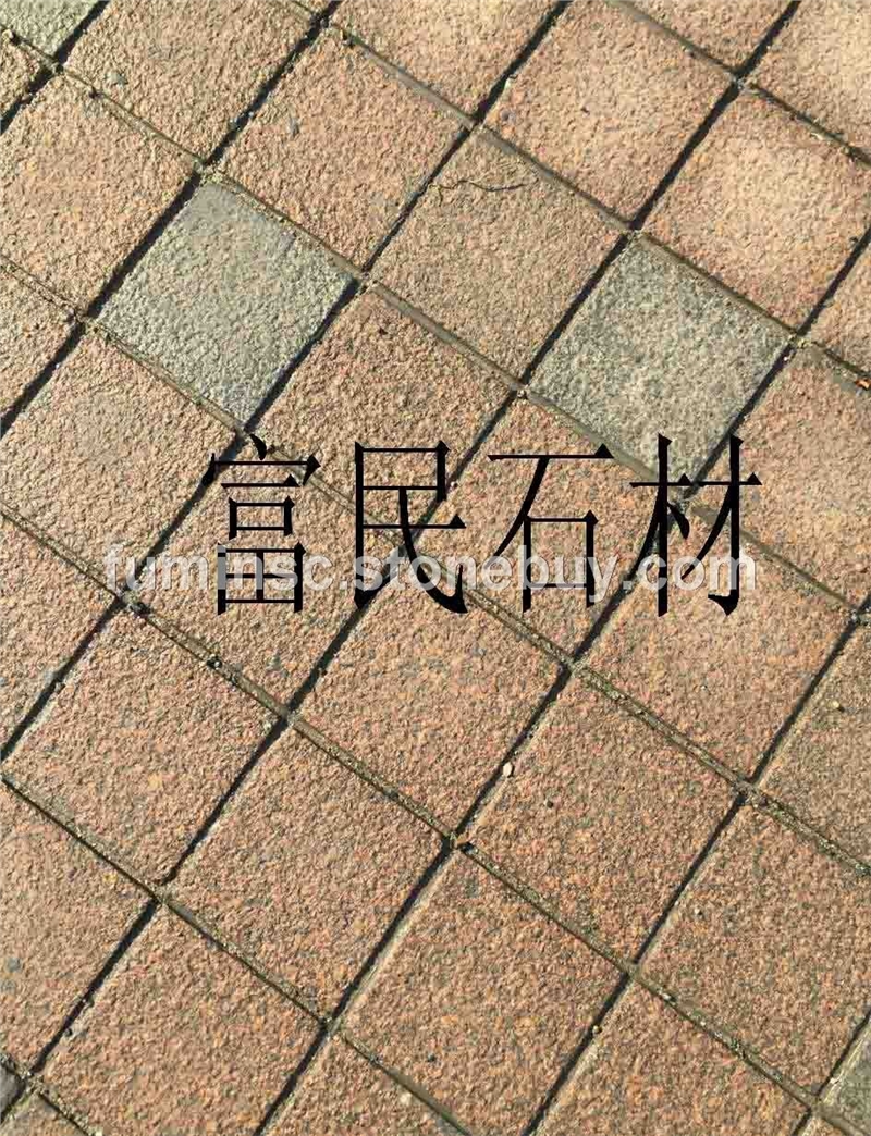 映山红花岗石光面富贵红映山红四季红样品火烧板荔枝面光面路沿石