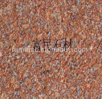 映山红石材富贵红石材荔枝面