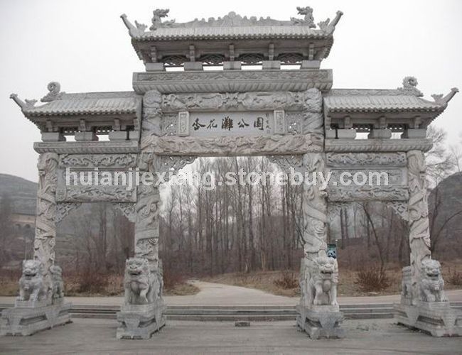 小区大门 寺院石门 佛门 景观门 别墅大门 公园大门