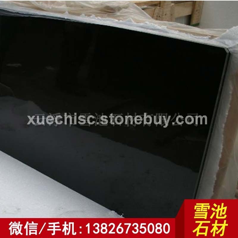 厂家直销帝王黑抛光面石材 天然黑色石材石料