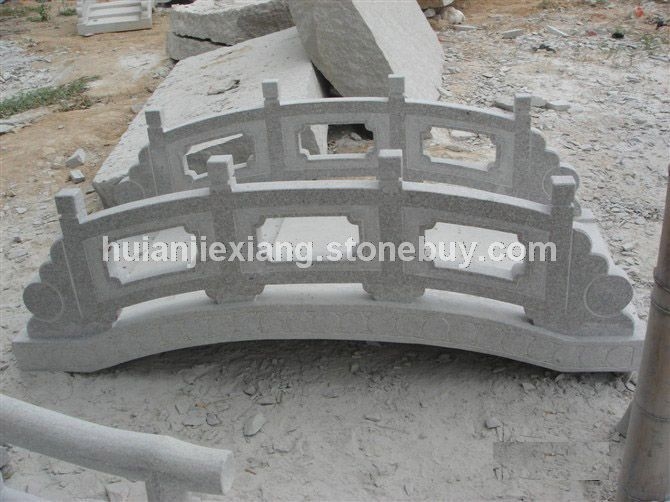 石雕摆设 仿古建筑 庭院小桥 景观桥