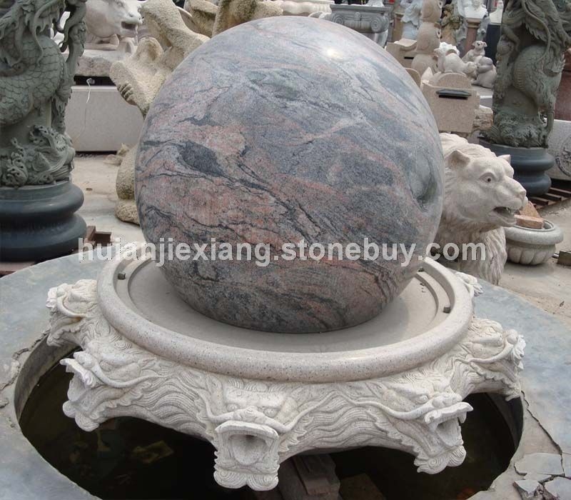 喷泉石球 景观石球 圆球 石雕球