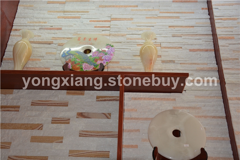 白石英木纹（粉水晶）（砂岩）（桃花佳人 (4)